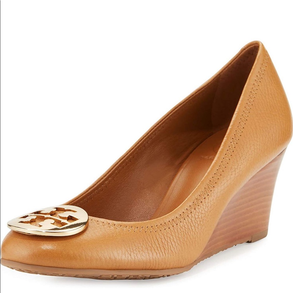 Tory Burch Royal Tan/Gold Sally Wedges